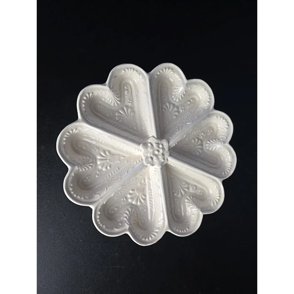 MMA‎ Metropolitan Museum Of Art Heart Staffordshire Dish Shortbread Cookie mold